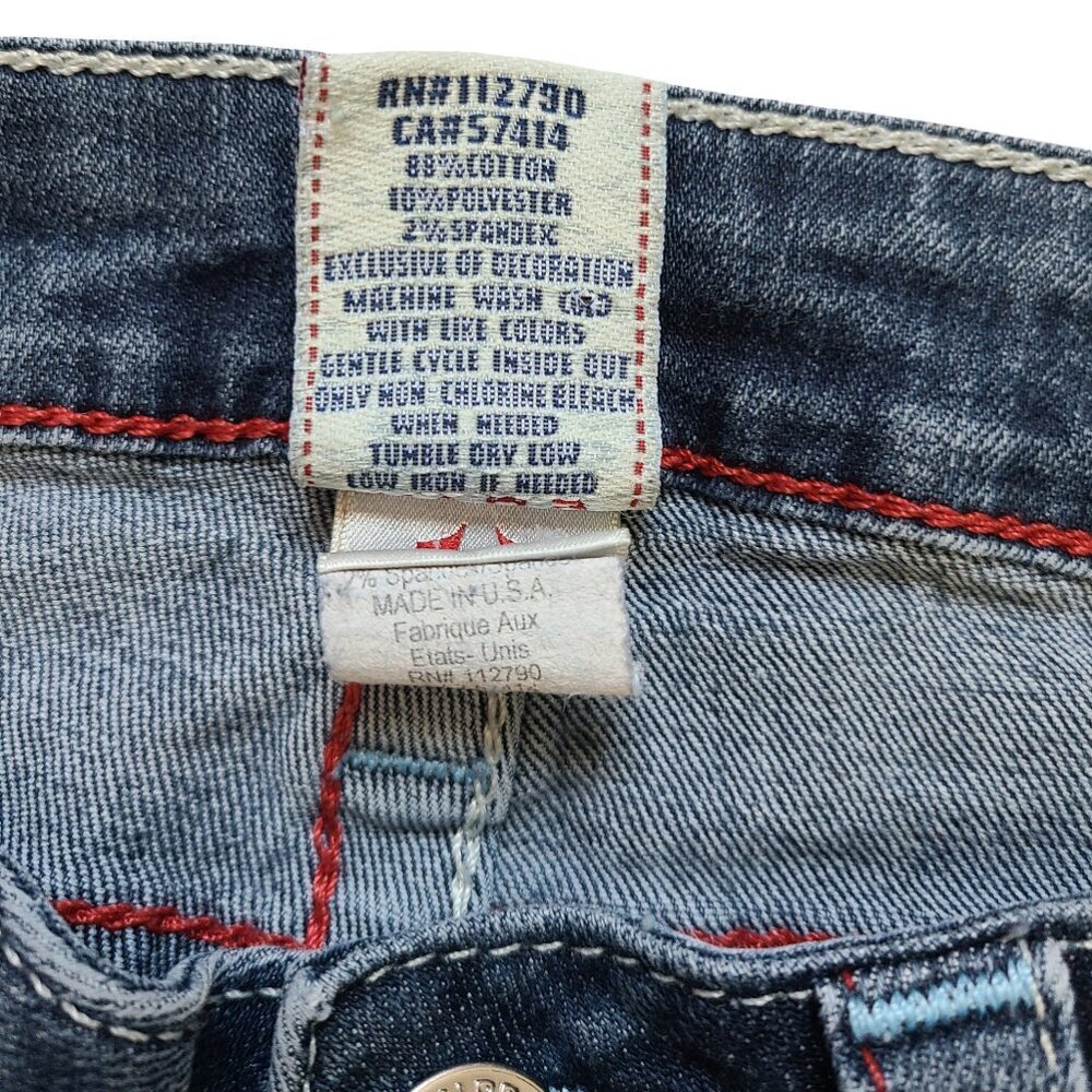 True Religion Womens Skinny Jeans 26 Blue Denim Low Rise Classic Transitional - Picture 7 of 11